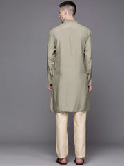 Men Solid Straight Kurta - Inddus.com