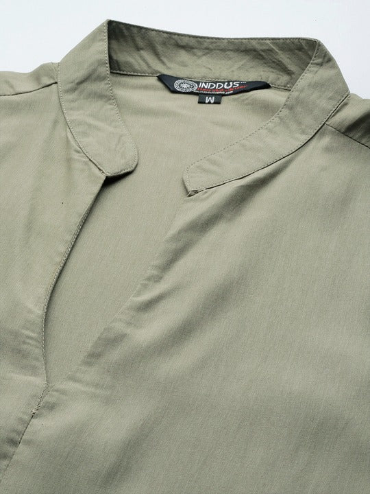 Men Solid Straight Kurta - Inddus.com