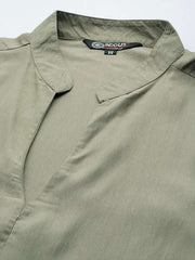 Men Solid Straight Kurta - Inddus.com