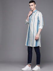 Men Striped Kurta - Inddus.com