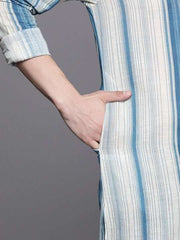 Men Striped Kurta - Inddus.com