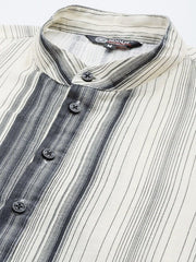 Men Striped Straight Kurta - Inddus.com