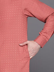 Men Woven Design Ethnic Motifs Kurta - Inddus.com