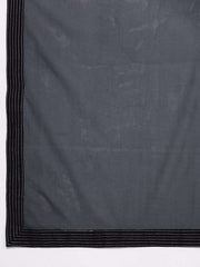 Navy Blue Polyester Embroidered Palazzo Suit - inddus-us