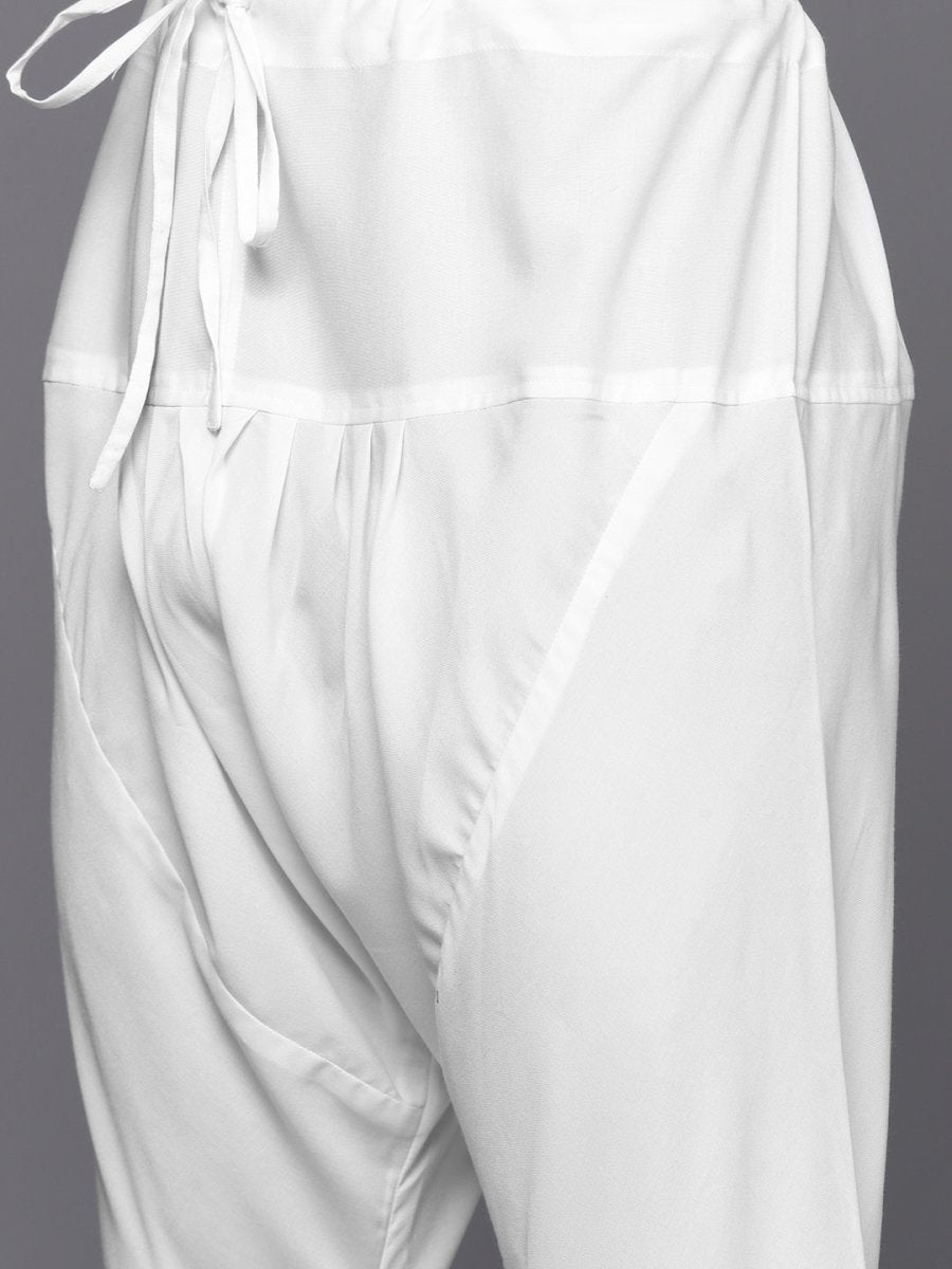 Orange Striped Kurta with Churidar - Inddus.com