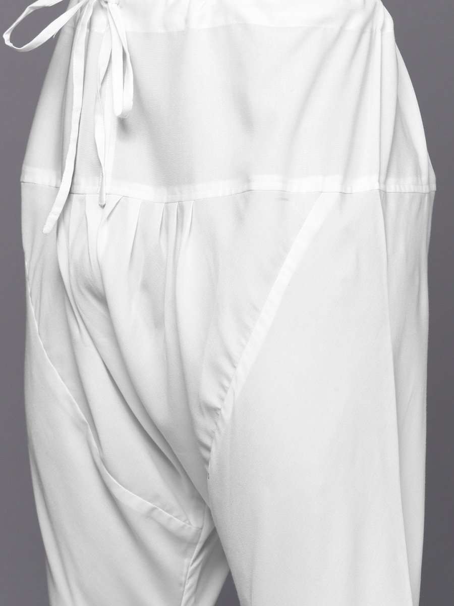Orange Striped Kurta with Churidar - Inddus.com