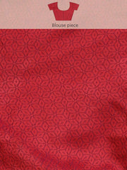 Pink and Purple Dual Tone Zari Woven Banarasi Saree - Inddus.com