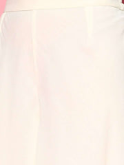 Pista Green Paisley Woven Kurta with Palazzo and Net Dupatta - Inddus.com