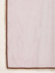 Purple Embroidered Semi-Stitched Lehenga & Unstitched Blouse With Dupatta - Inddus.com