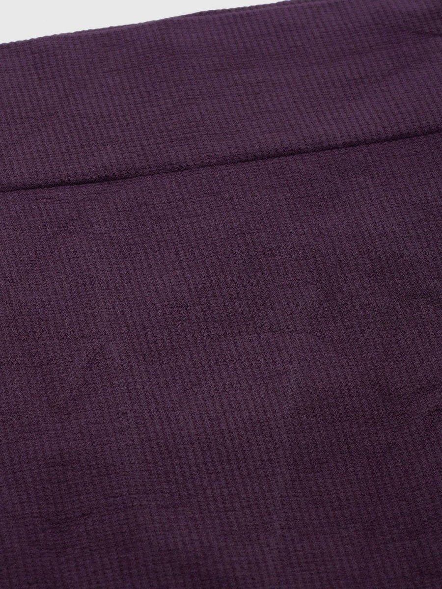 Purple Knitted Saree Shapewear - inddus-us