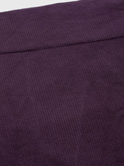 Purple Knitted Saree Shapewear - inddus-us