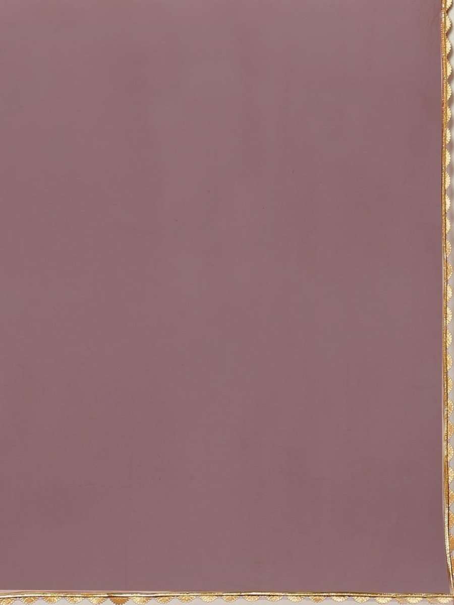Purple Striped Cotton Blend Sharara - Inddus.com