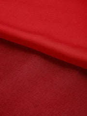 Red Georgette Stylized Sleeve Dress - inddus-us