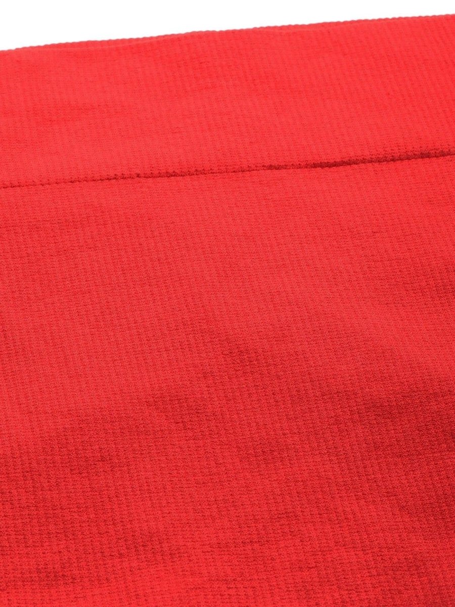 Red Knitted Saree Shapewear - inddus-us