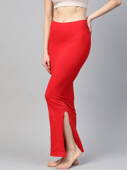 Red Knitted Saree Shapewear - inddus-us