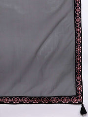 Red Patola Print Semi stitched Lehenga with Blouse and Dupatta - inddus-us