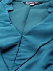 Royale Blue Satin Co-Ords - Inddus.com