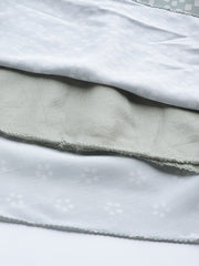 Sage Green Bandhani Print Gown with Belt - inddus-us