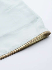 Sage Green Embroidered Kurta with Sharara and Dupatta - inddus-us