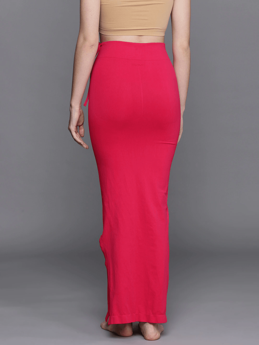SALE WOMEN PINK SOLID SAREE SHAPEWEAR - Inddus.com
