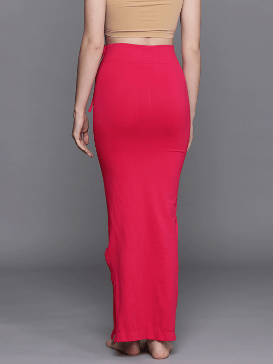 SALE WOMEN PINK SOLID SAREE SHAPEWEAR - Inddus.com
