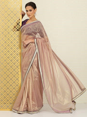 Sequinned Net Saree