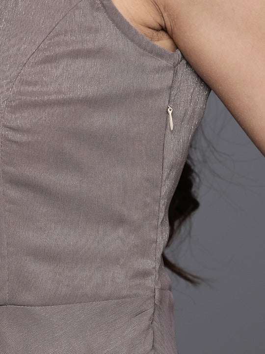 Shimmer Ethnic Gown With Jacket - Inddus.com