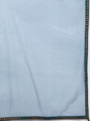 Teal Embroidered Anarkali Kurta with Dupatta - Inddus.com