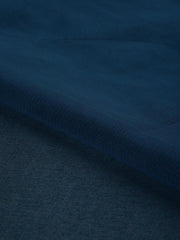 Teal Net Embroidered Fit & Flared Gown - inddus-us