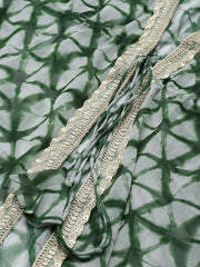 Tie and Dye Layered Plus Size Maxi Dress with Jacket - Inddus.com