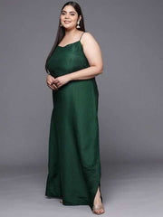 Tie and Dye Layered Plus Size Maxi Dress with Jacket - Inddus.com