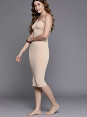 WOMEN BEIGE BANDEAU SLIMMING BODYSUIT SHAPEWEAR - Inddus.com