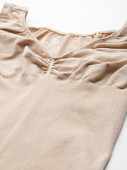 WOMEN BEIGE SOLID SLIMMING CAMISOLE SHAPEWEAR - Inddus.com