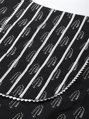 Women Black Ethnic Motifs Printed Gotta Patti Kurta with Palazzos - Inddus.com