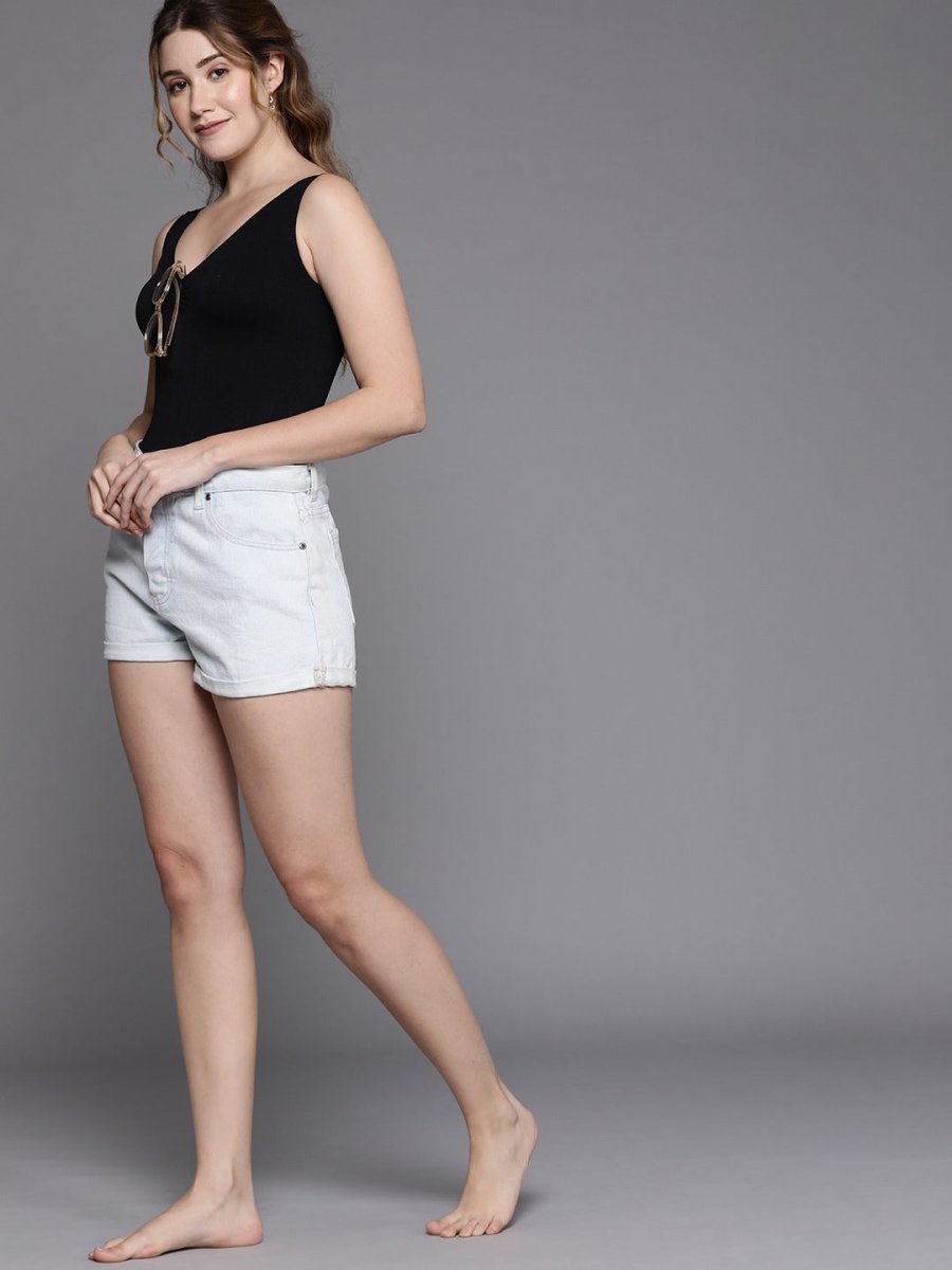 WOMEN BLACK SLIMMING BODYSUIT CAMISOLE SHAPEWEAR - Inddus.com