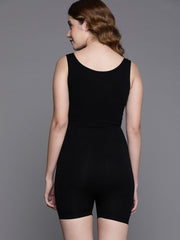 WOMEN BLACK SOLID CAMISOLE BODYSUIT SHAPEWEAR - Inddus.com