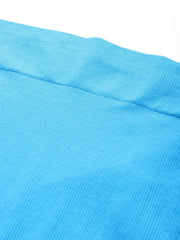 WOMEN BLUE SOLID SAREE SHAPEWEAR - Inddus.com