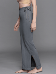 WOMEN CHARCOAL GREY SOLID SAREE SHAPEWEAR - Inddus.com