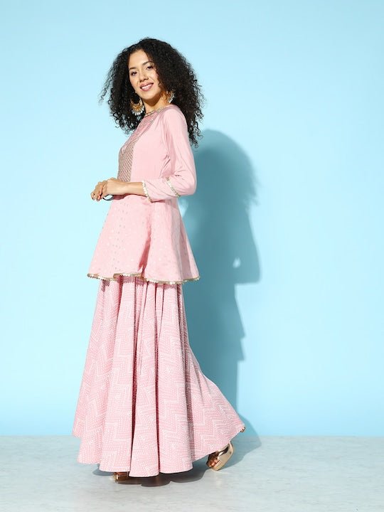 Women Embroidered Ethnic Dress - Inddus.com