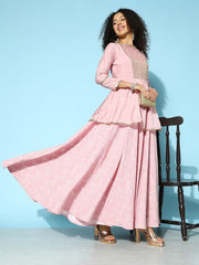 Women Embroidered Ethnic Dress - Inddus.com