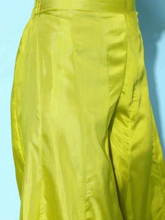Women Embroidered Kurta with Palazzos & Dupatta - Inddus.com