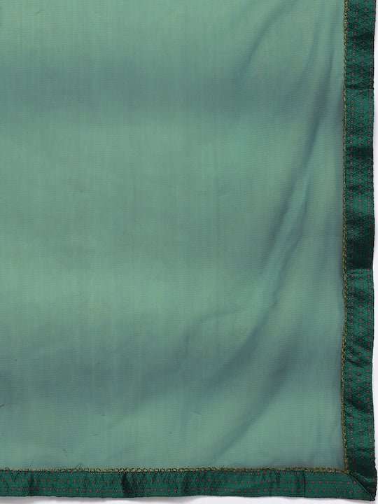 Women Ethnic Motifs Yoke Design Straight Kurta with Trousers & With Dupatta - Inddus.com