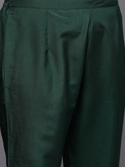 Women Ethnic Motifs Yoke Design Straight Kurta with Trousers & With Dupatta - Inddus.com