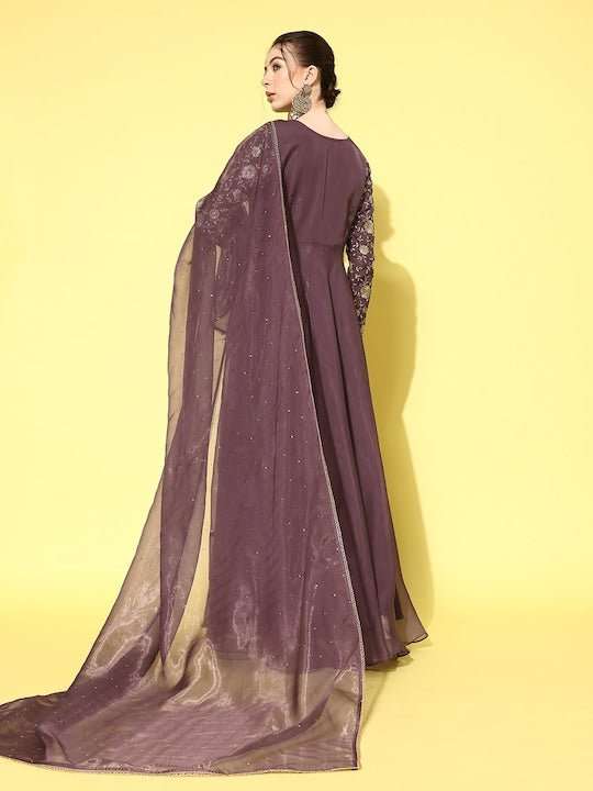 Women Floral Embroidered Kurta with Dupatta - Inddus.com