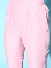 Women Floral Printed High Slit Kurta with Trousers - Inddus.com