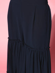 Women Floral Silk Blend Ethereal Embroidery Kurta Set - Inddus.com