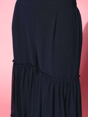 Women Floral Silk Blend Ethereal Embroidery Kurta Set - Inddus.com