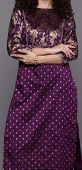 Women Floral Yoke Design Kurta with Trousers - Inddus.com