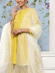 Women Gotta Patti Kurti With Sharara & With Dupatta - Inddus.com