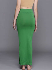 WOMEN GREEN SOLID SAREE SHAPEWEAR - Inddus.com